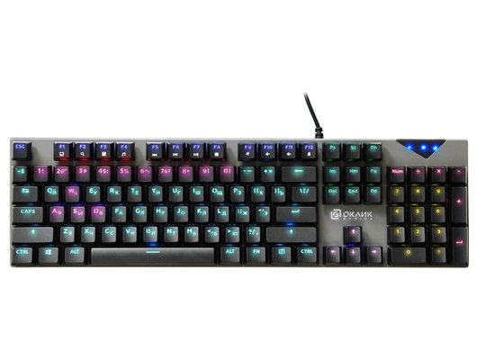 Клавиатура проводная игровая Oklick 935G RAGNAR механическая черный